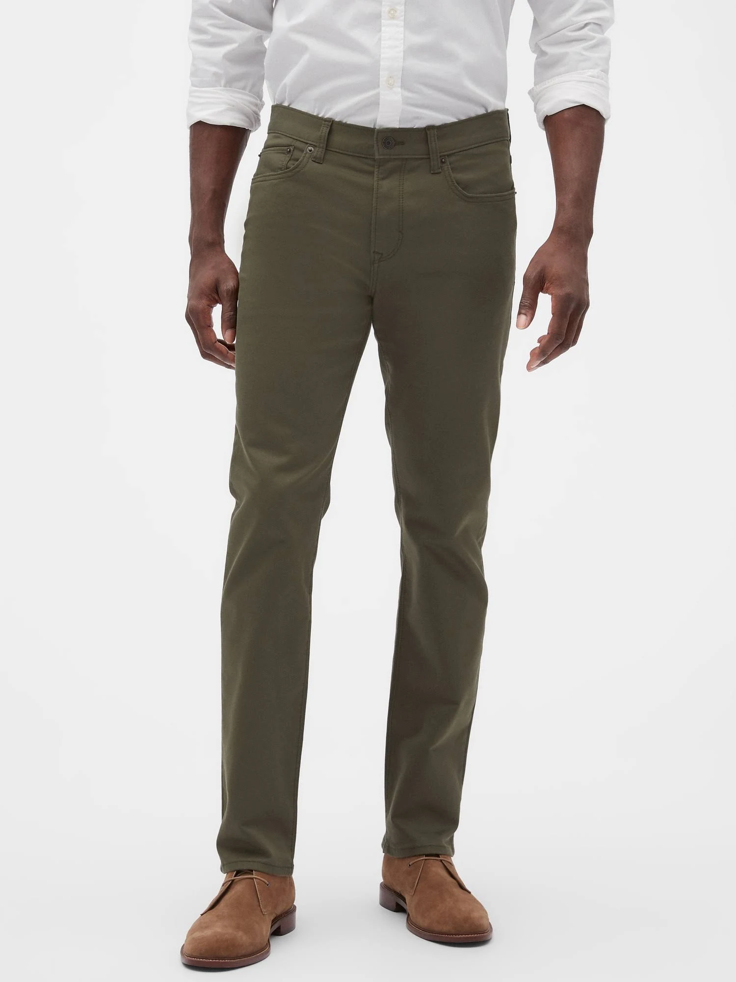 Men's Slim-Fit Travel Jean Rich Olive