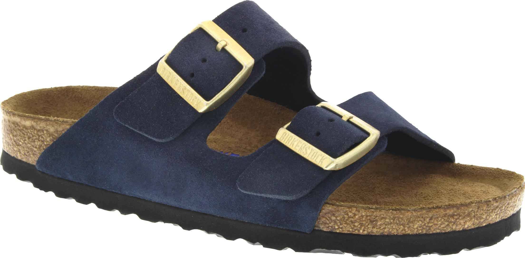 Birkenstock Arizona Soft Footbed, Navy Suede Size: 36 N