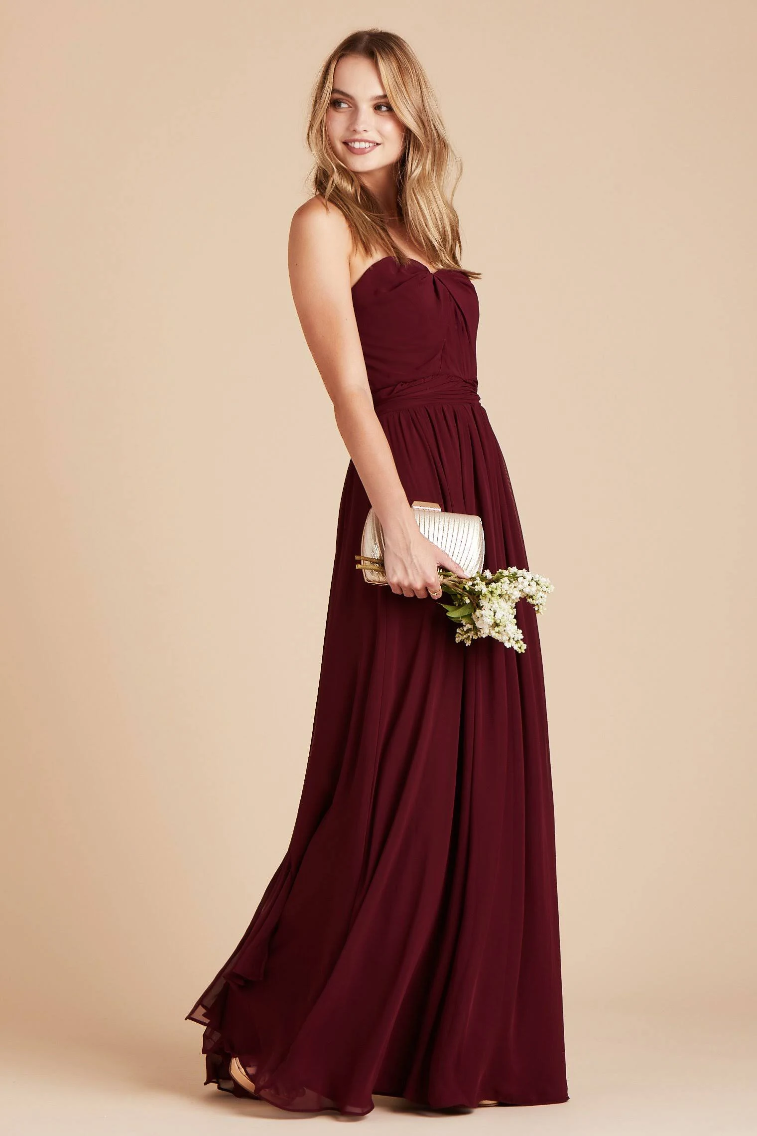Birdy Grey Chicky Convertible Bridesmaid Dress in Cabernet Xs / Cabernet