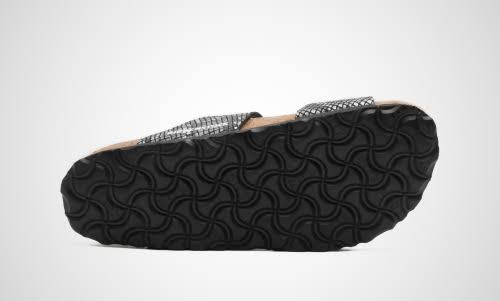 Birkenstock W Sydney MF - Python Black - US 8 - Women