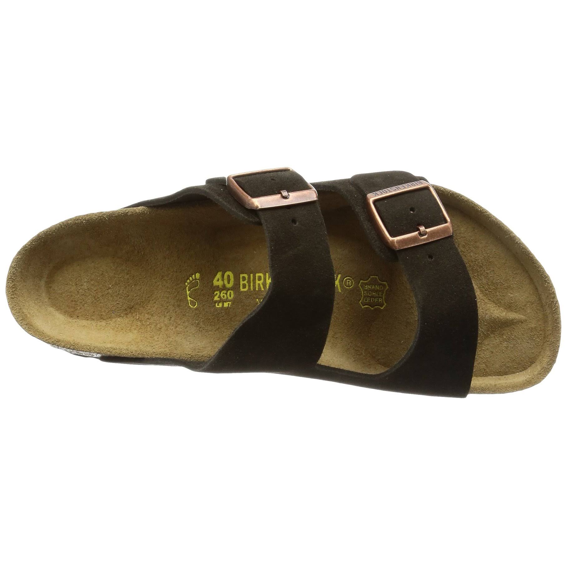 Birkenstock Unisex Arizona, Mocha Suede, 40