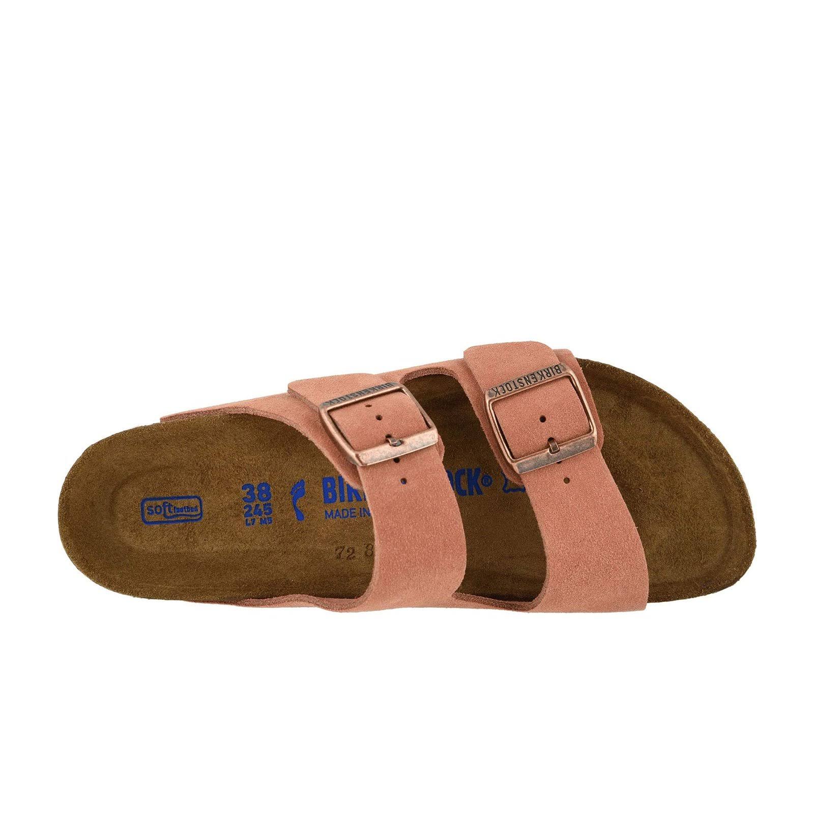 Birkenstock Women's Arizona Soft Footbed Sandals, Earth Red