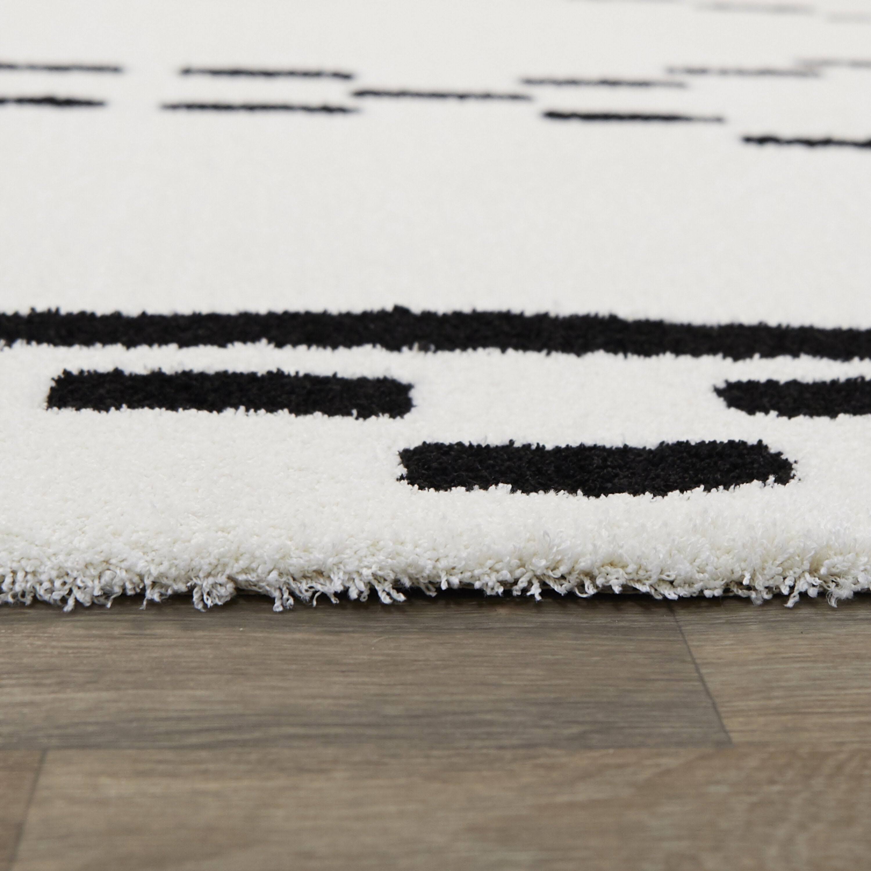 Hadden Contemporary Area Rug - 5&3x22 x 7& - White
