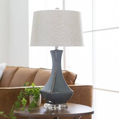 Brookhaven 31x22 Table Lamp Base Color: Gray