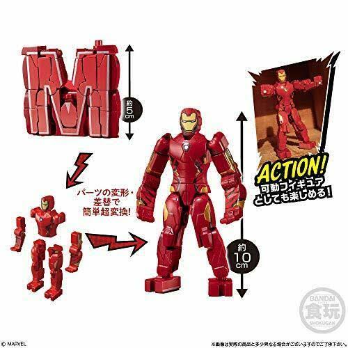 (Candy Toy Goods Only) Super Conversion Moji Marvel 1Box \x3d 10, All 6 Types