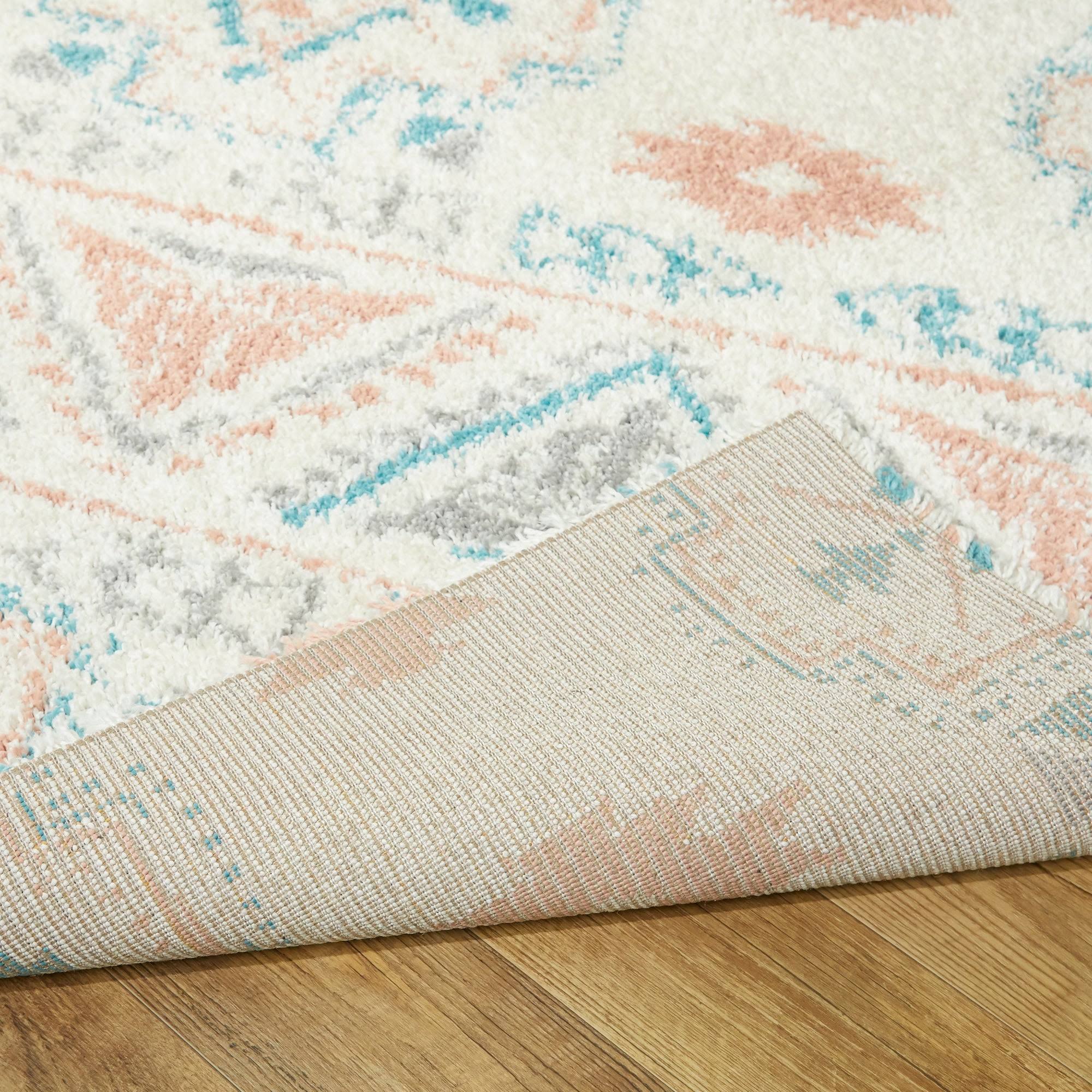 Cortona Southwestern Shag Area Rug - 2&7x22 x 7& - Pink