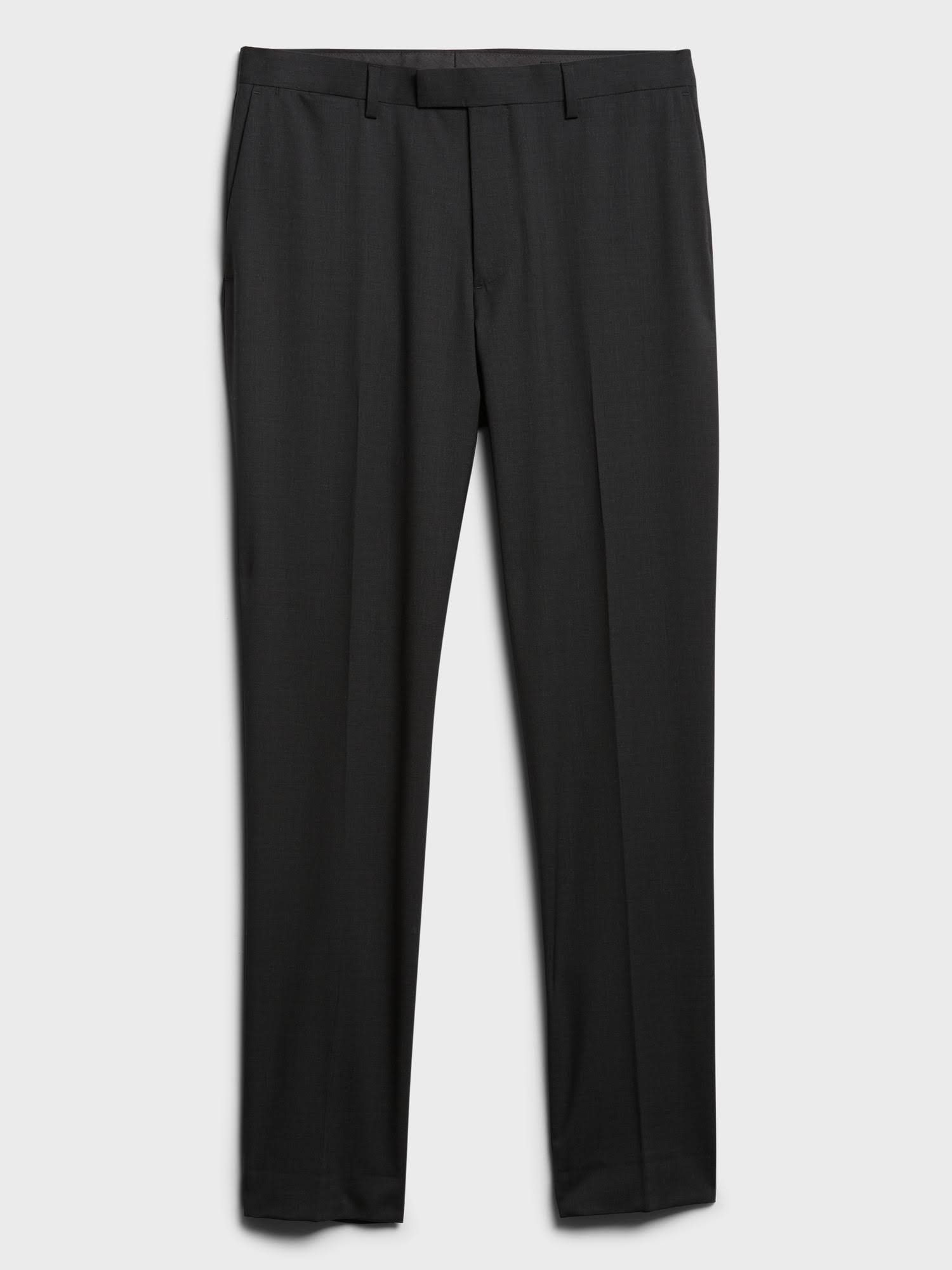 Banana Republic Men's Standard Italian Wool Suit Pant Dark Charcoal Tall Size 32W 36L