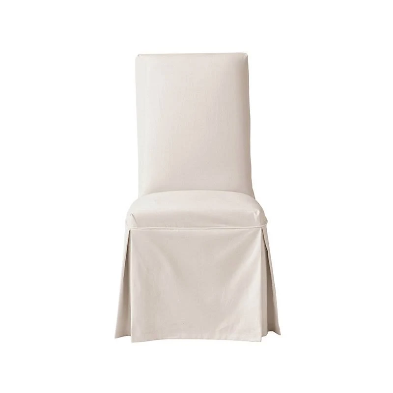 Parsons Chair Slipcover - Ballard Essential Everyday 10oz Linen Gray - Ballard Designs