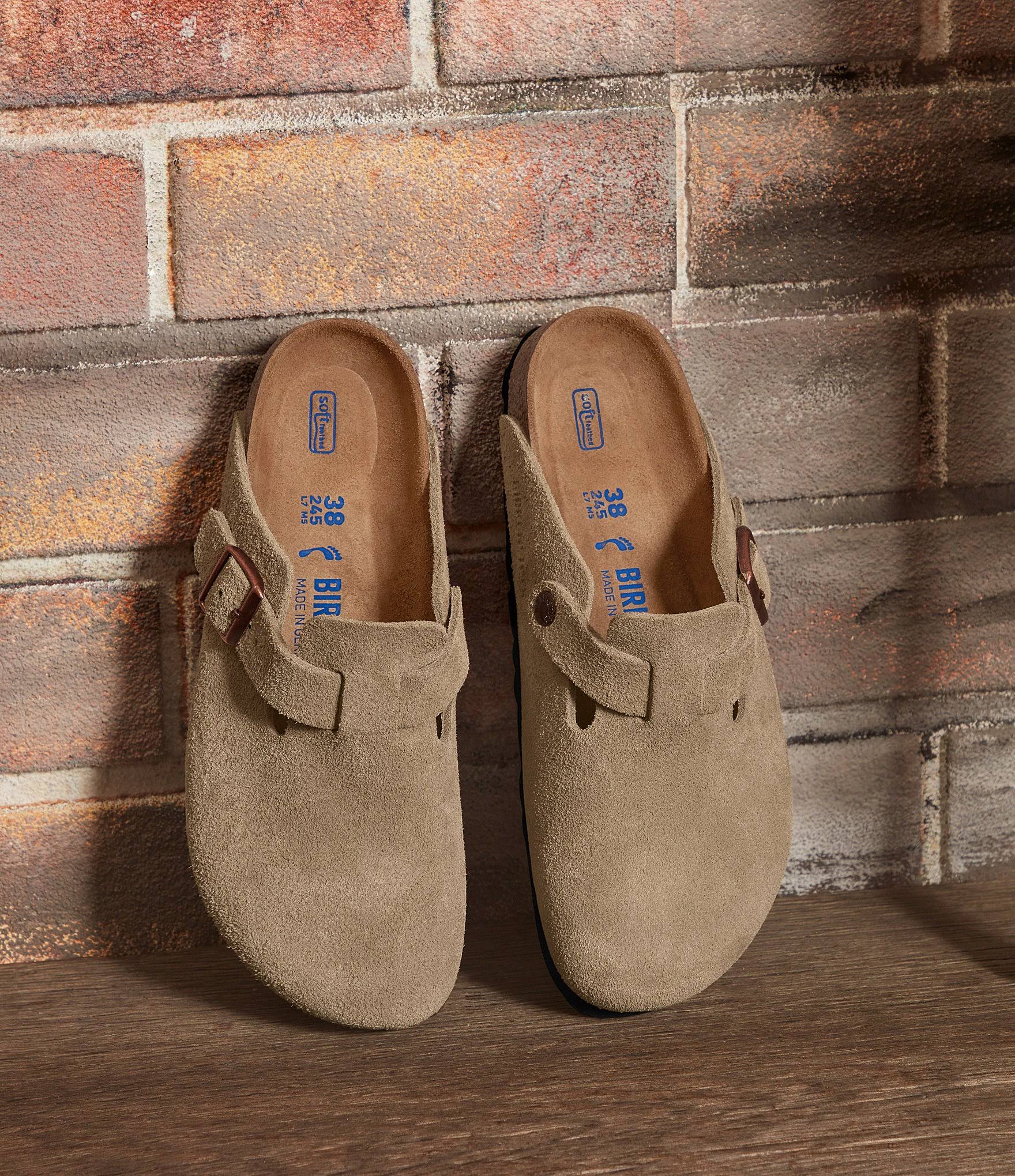 Birkenstock Boston Soft Footbed Clog - 45 - Mocha Suede