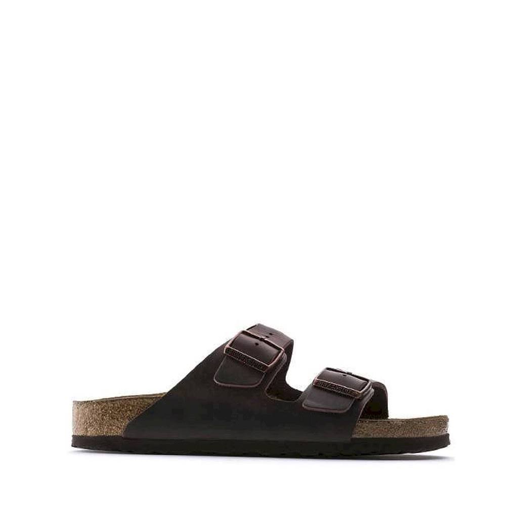 Birkenstock Arizona Oiled Leather Narrow Sandals - Habana