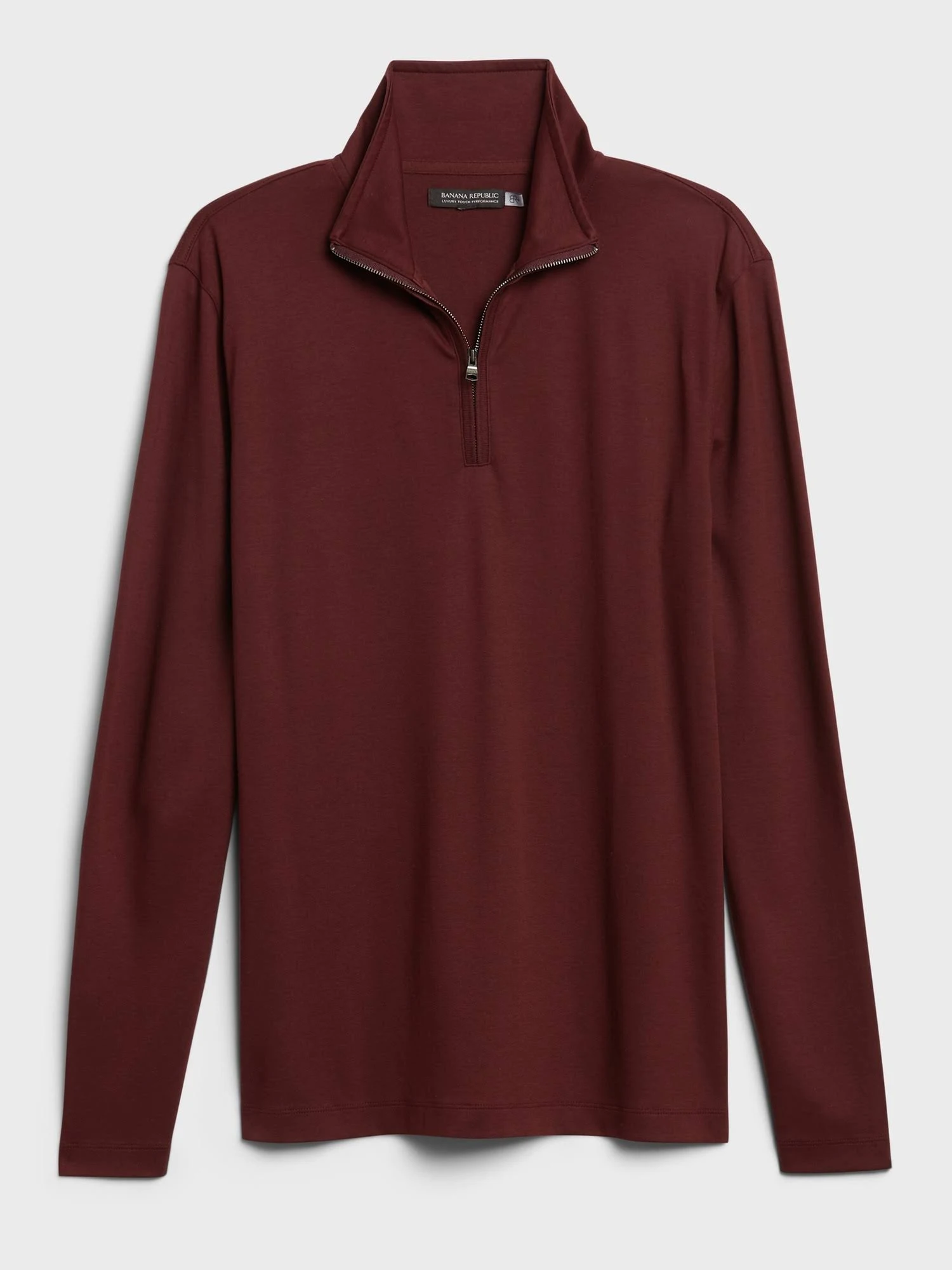 Banana Republic Men's Luxury-Touch Performance Half-Zip T-Shirt Amber Ale Size Xs