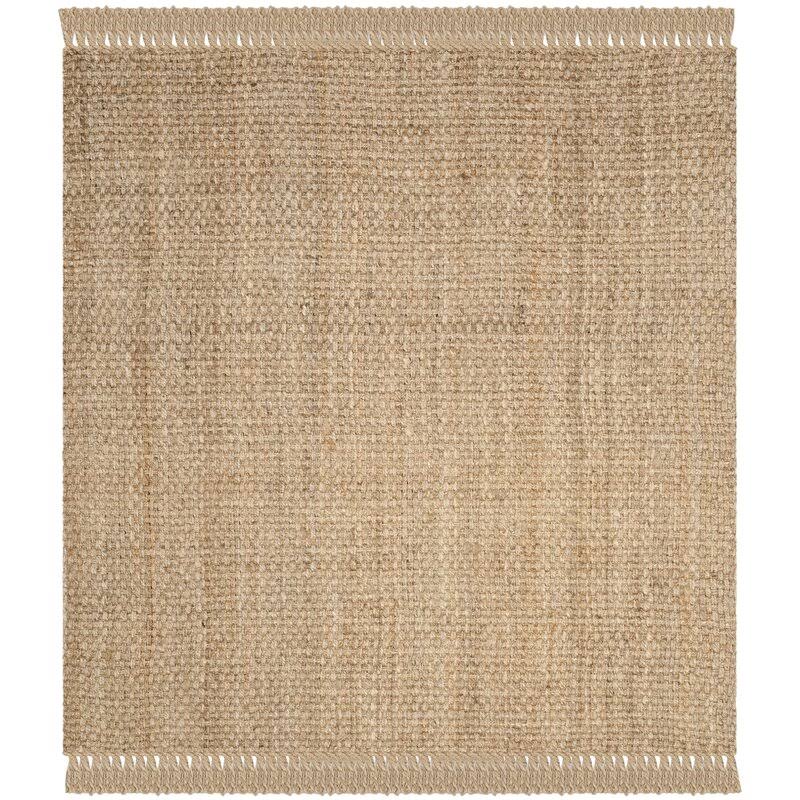 Elizabeth Handmade Flatweave Jute/Sisal Natural Area Rug - 8& Square