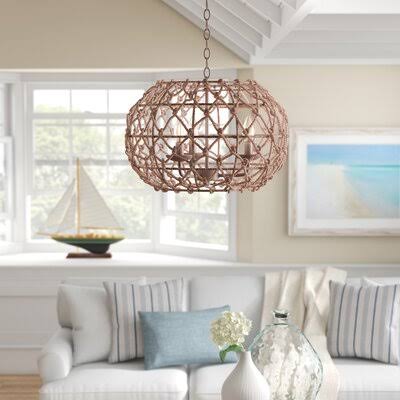Joni 3-Light Unique / Statement Globe Chandelier