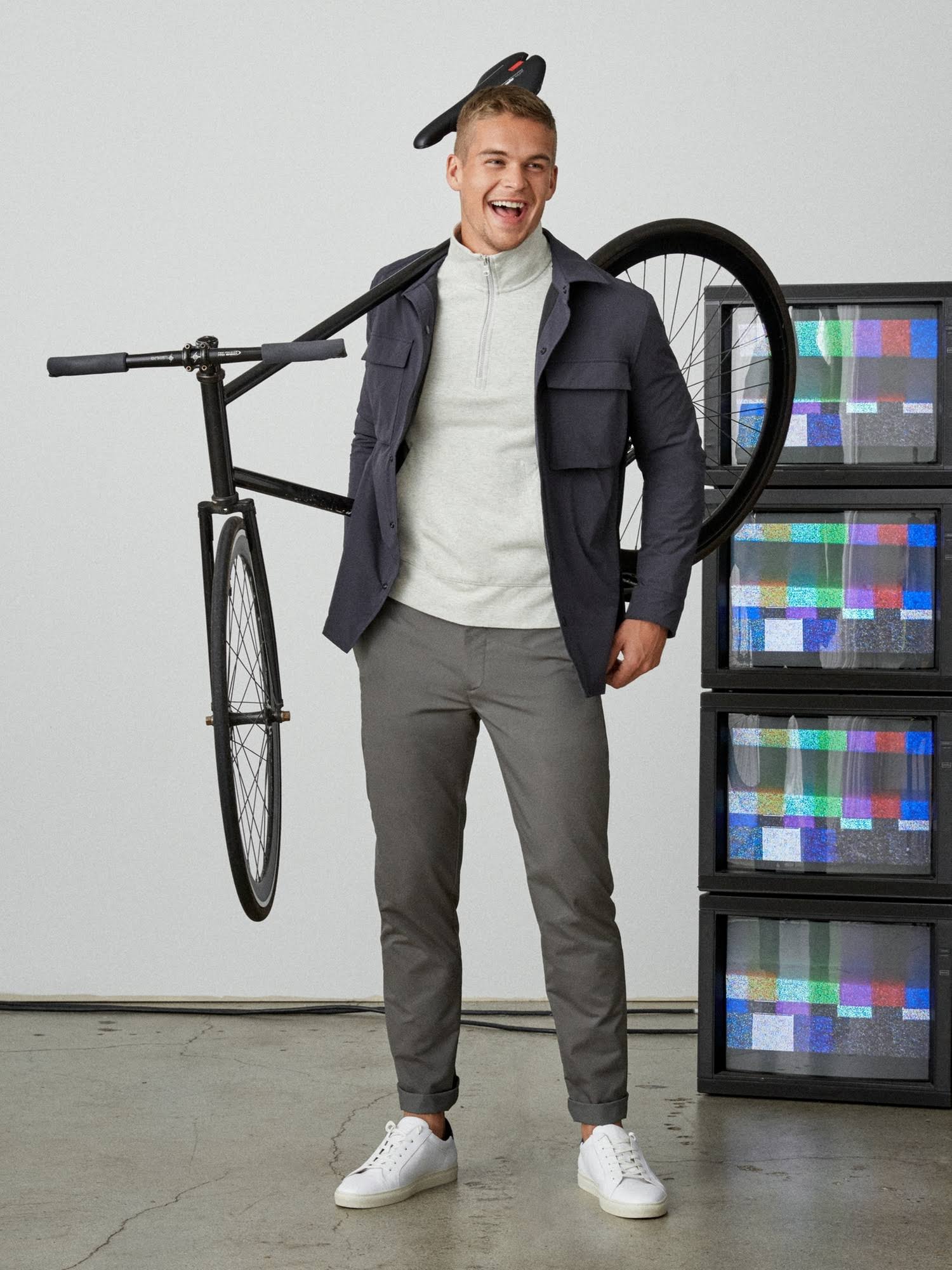 Banana Republic Men's Slim City Pant Skyline Gray Size 35W 32L