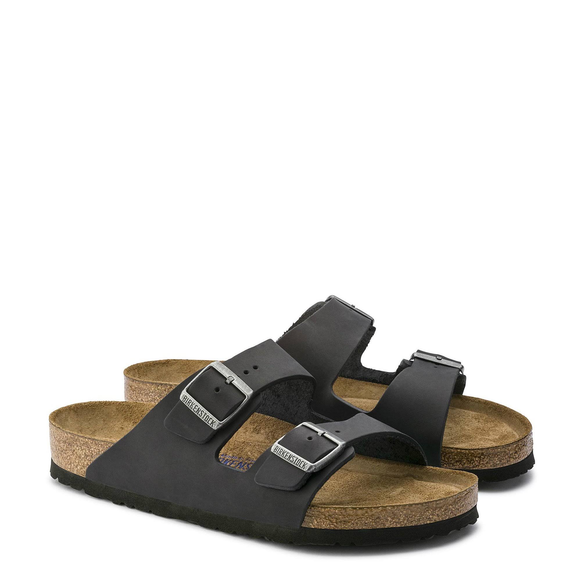 Birkenstock Arizona Soft Footbed (36 Black Oiled Leather)