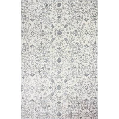 Kinman Hand-Tufted Ivory Area Rug Rug Size: Rectangle 5&6x22 x 8&6x22