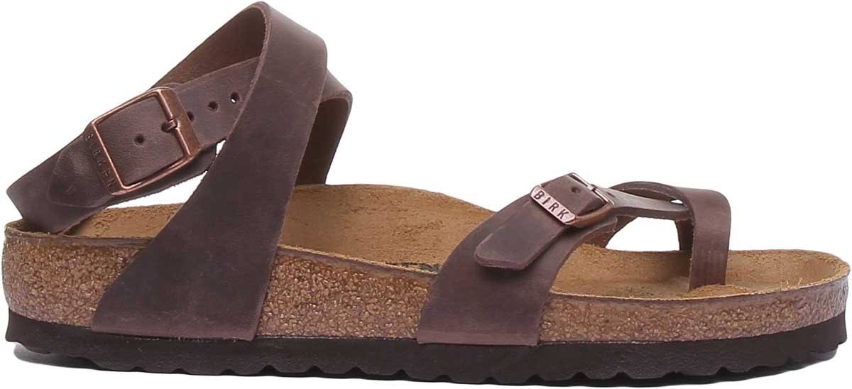 Birkenstock Yara Oiled Leather Habana Multi-Strap Sandals