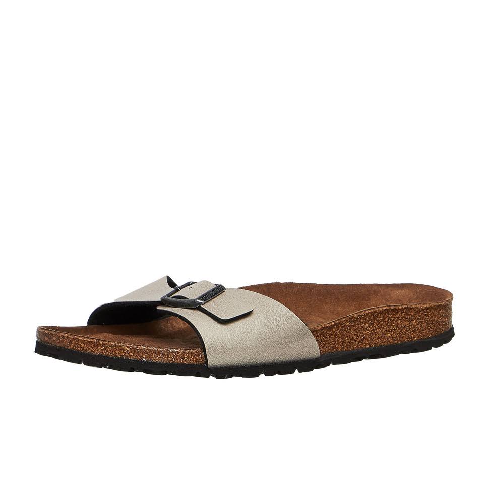 BIRKENSTOCK Madrid Birko-Flor Pull Up Stone One-Strap Sandals