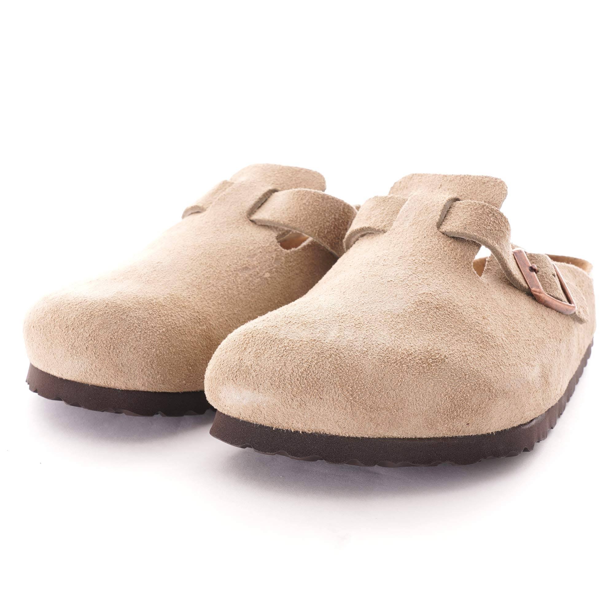 Birkenstock Boston SFB Taupe Suede