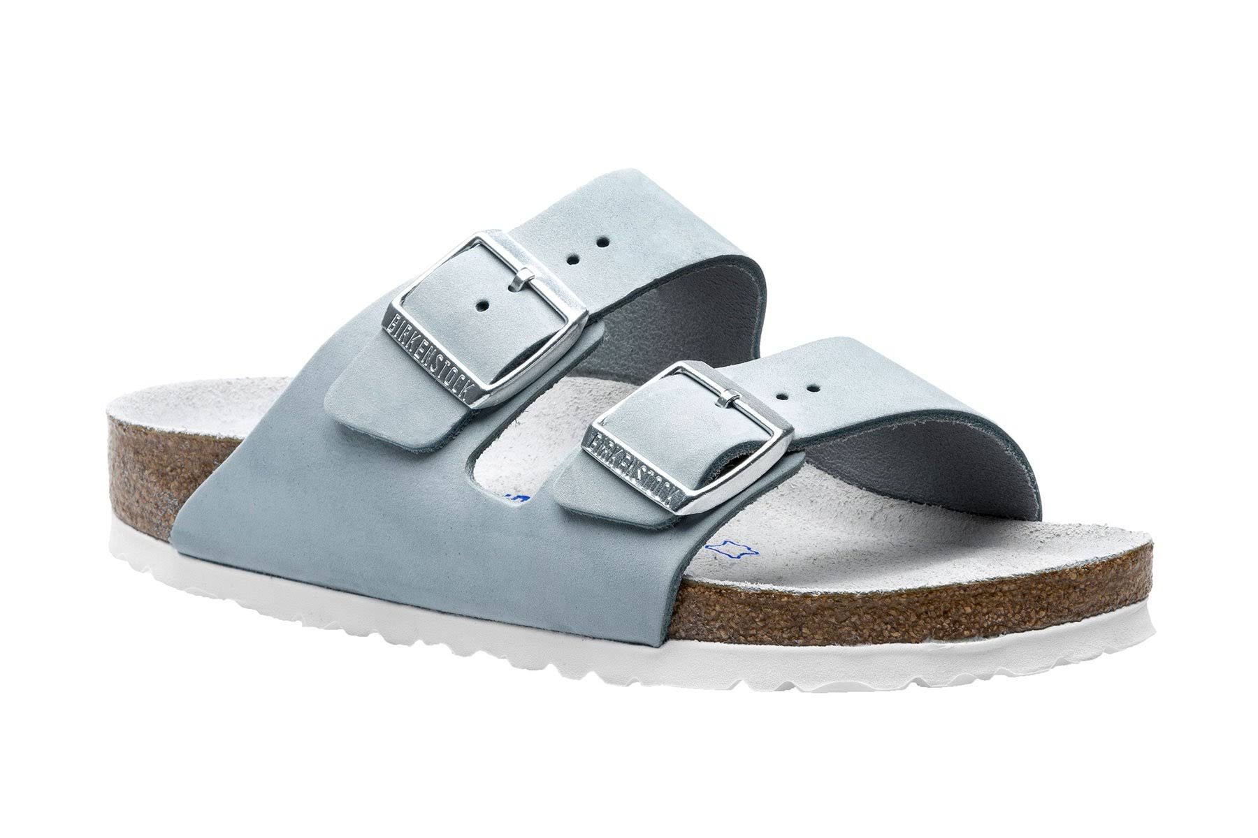 Birkenstock Arizona Soft Footbed (Sky Nubuck) Women's Sandals