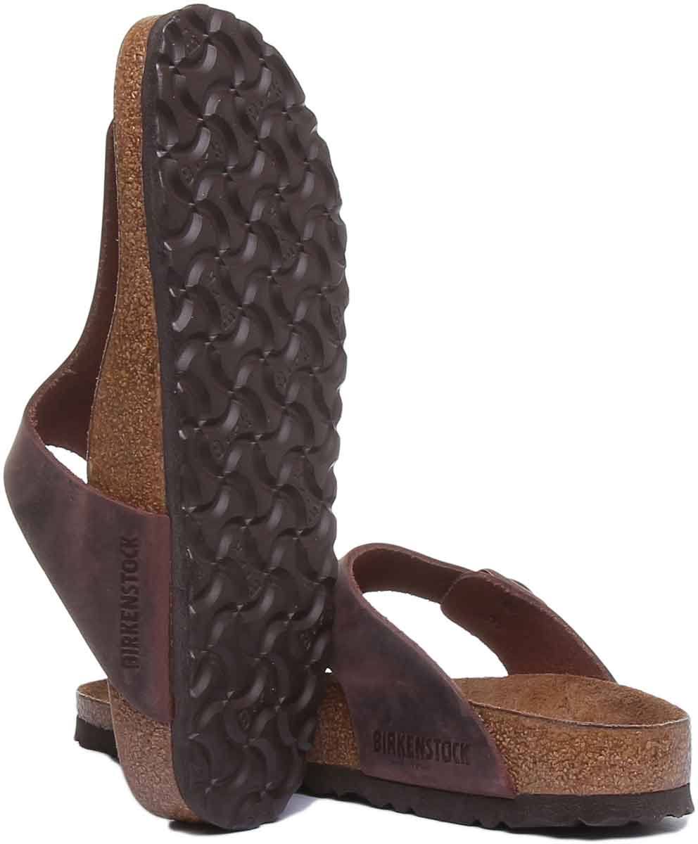 Birkenstock Women ?s Gizeh Habana Waxy Leather Sandals