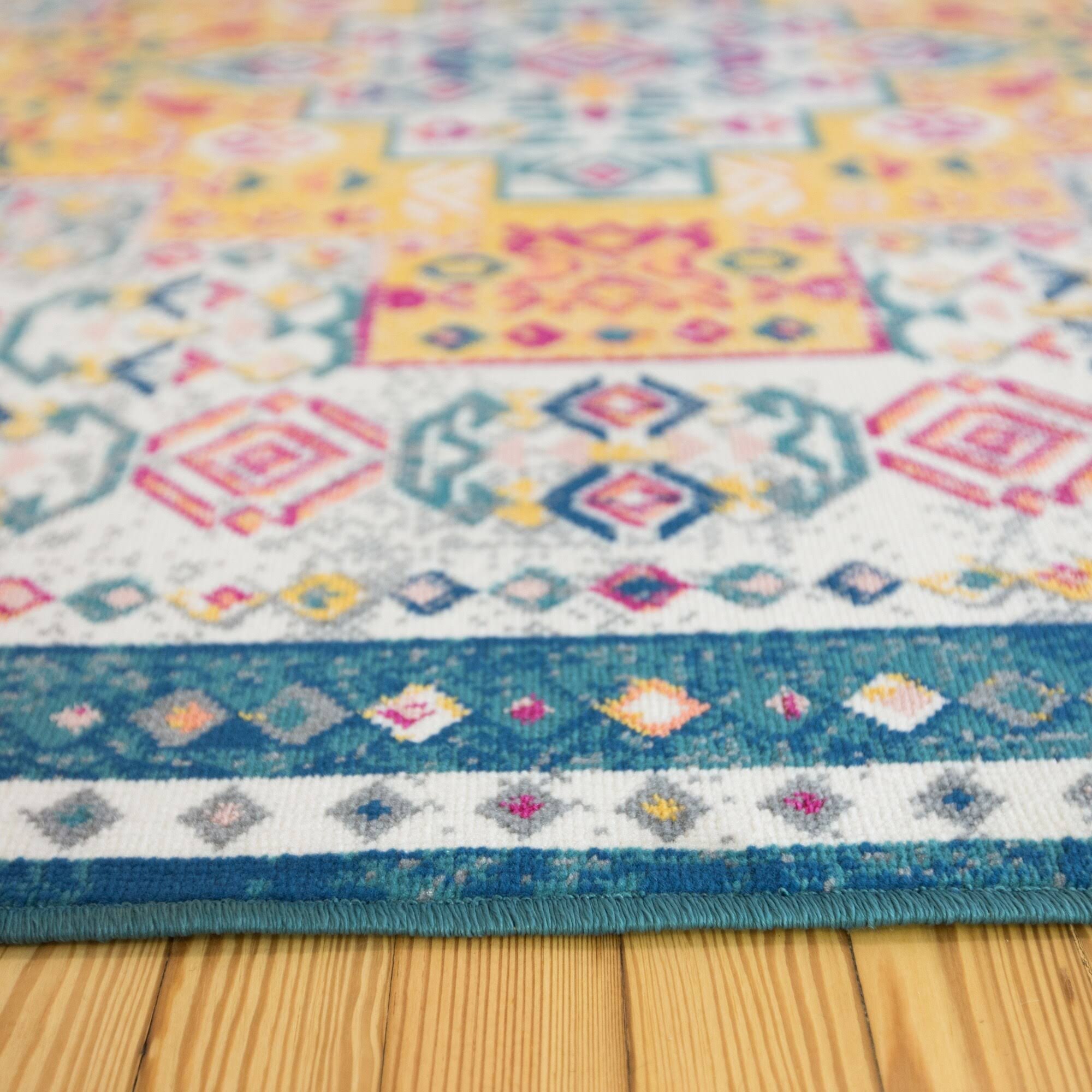 Semih Oriental Medallion Area Rug - 2' x 7' Runner - Taupe