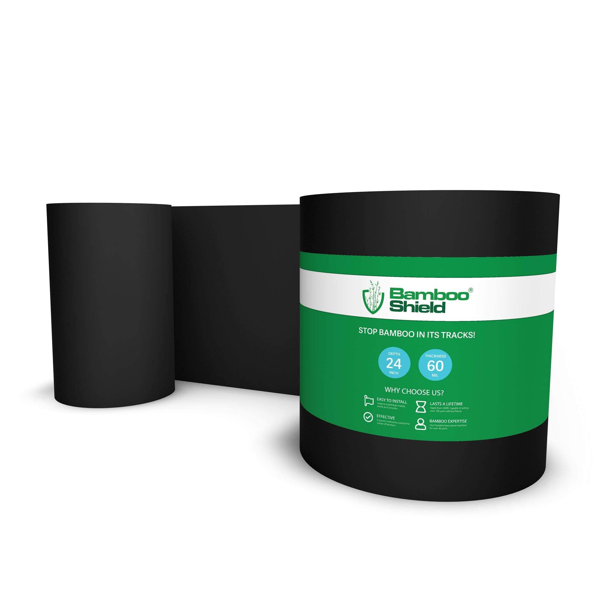 Bamboo Shield - 35 Feet Long x 24 inch x 60 Mil - Bamboo Root Barrier/Water Barrier