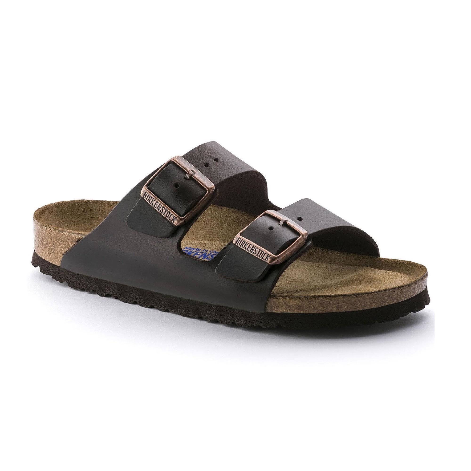 Birkenstock Arizona Soft Footbed - Leather Brown Amalfi / 39 / Narrow