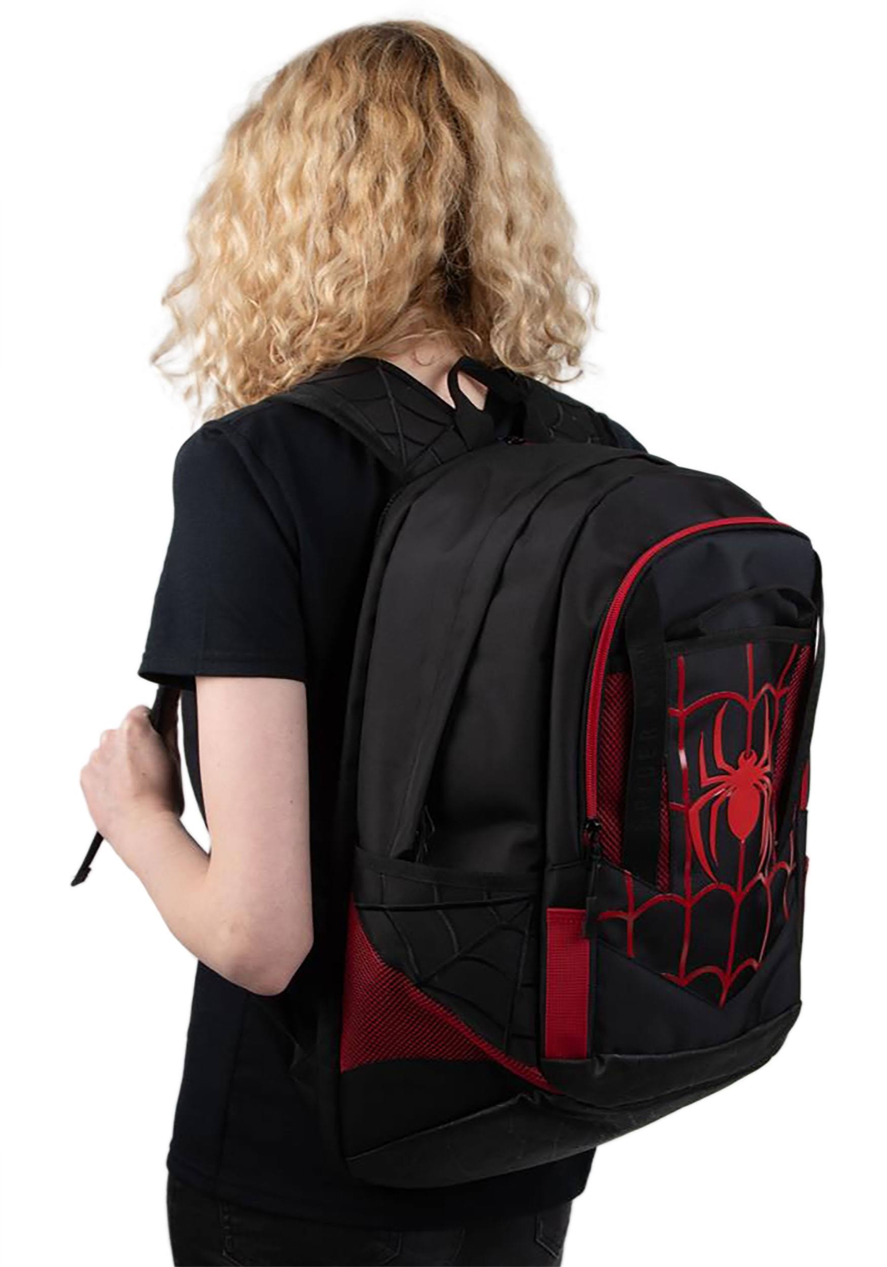 Spider-Man Black and Red Laptop Backpack