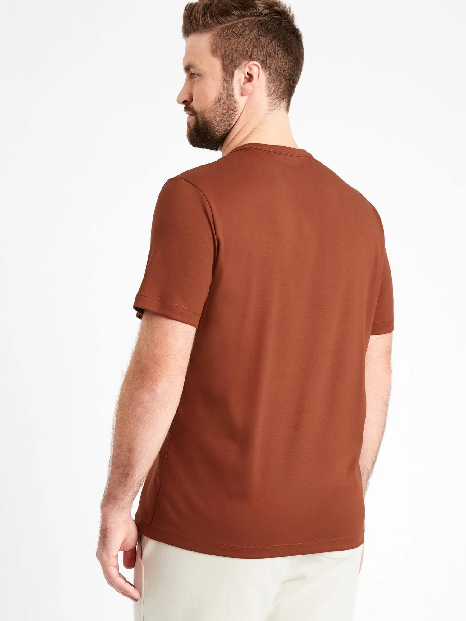 Banana Republic Men's Luxury Touch Performance T-Shirt Molten Copper Tall Size XXL