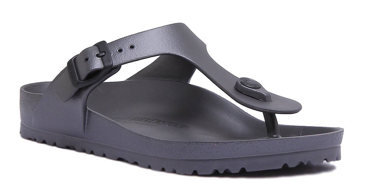 Birkenstock Gizeh Eva Anthracite One-Strap Sandals