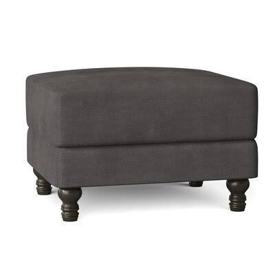 Birch Lane Montgomery 31x22 Rectangle Standard Ottoman Body Fabric: Capri Dove