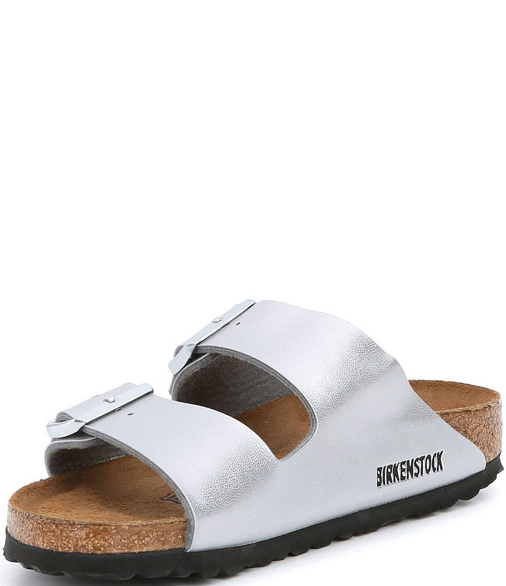 Birkenstock Arizona Soft Footbed Women's Silver Sandal Euro 37 US 6 - 6.5 N