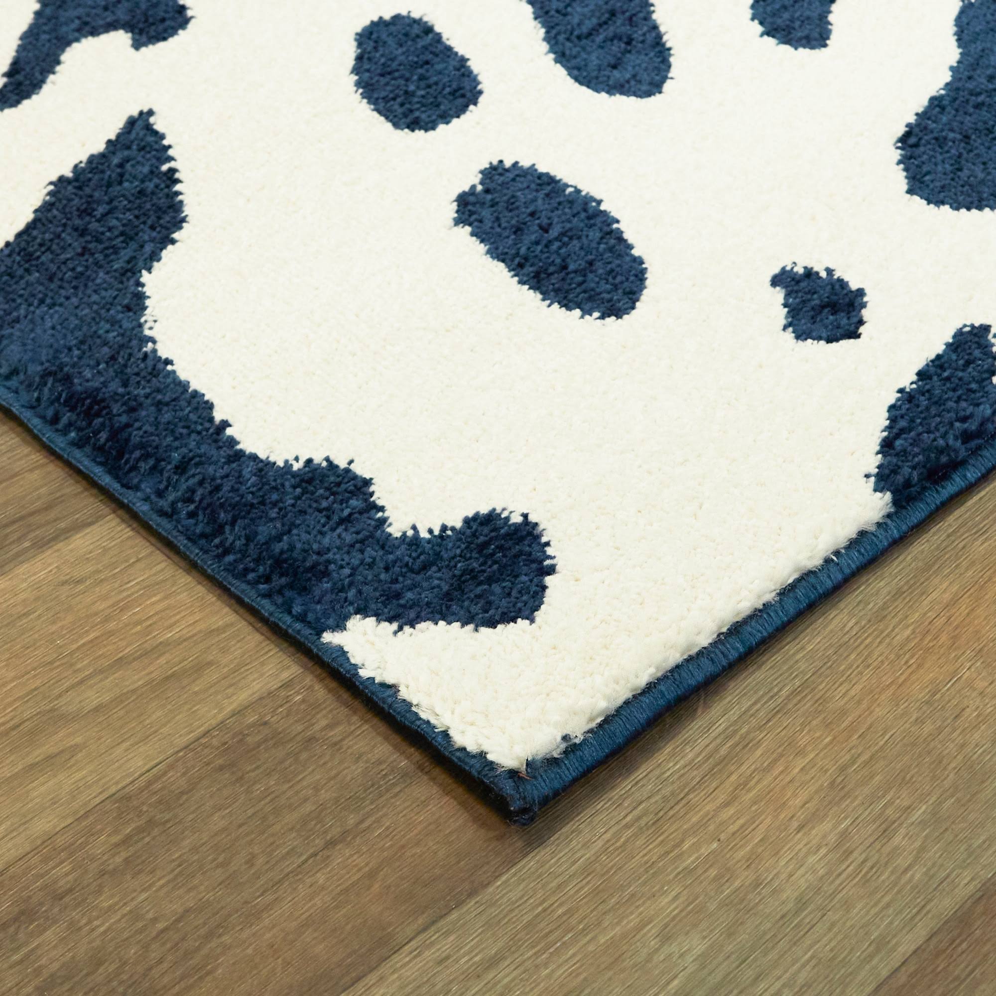 BALTA Alcester Navy 8 ft. x 10 ft. Coastal Coral Area Rug, Blue