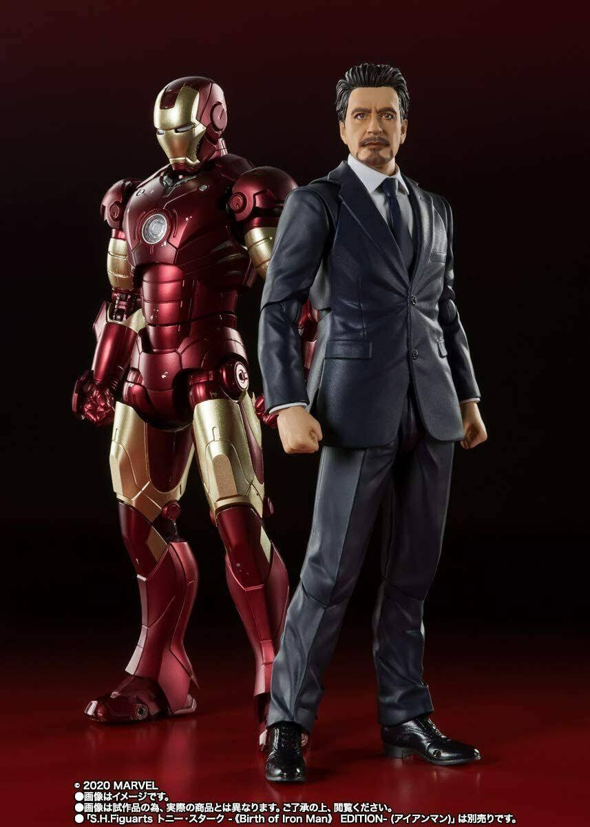 S.H.Figuarts Iron Man Mark 3 Birth of Iron Man Edition 155mm PVC Figure New