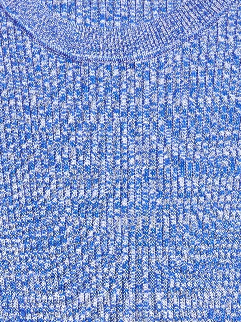 Banana Republic Women's Stretch Cotton Crew-Neck Sweater Dark Blue Heather Size XS