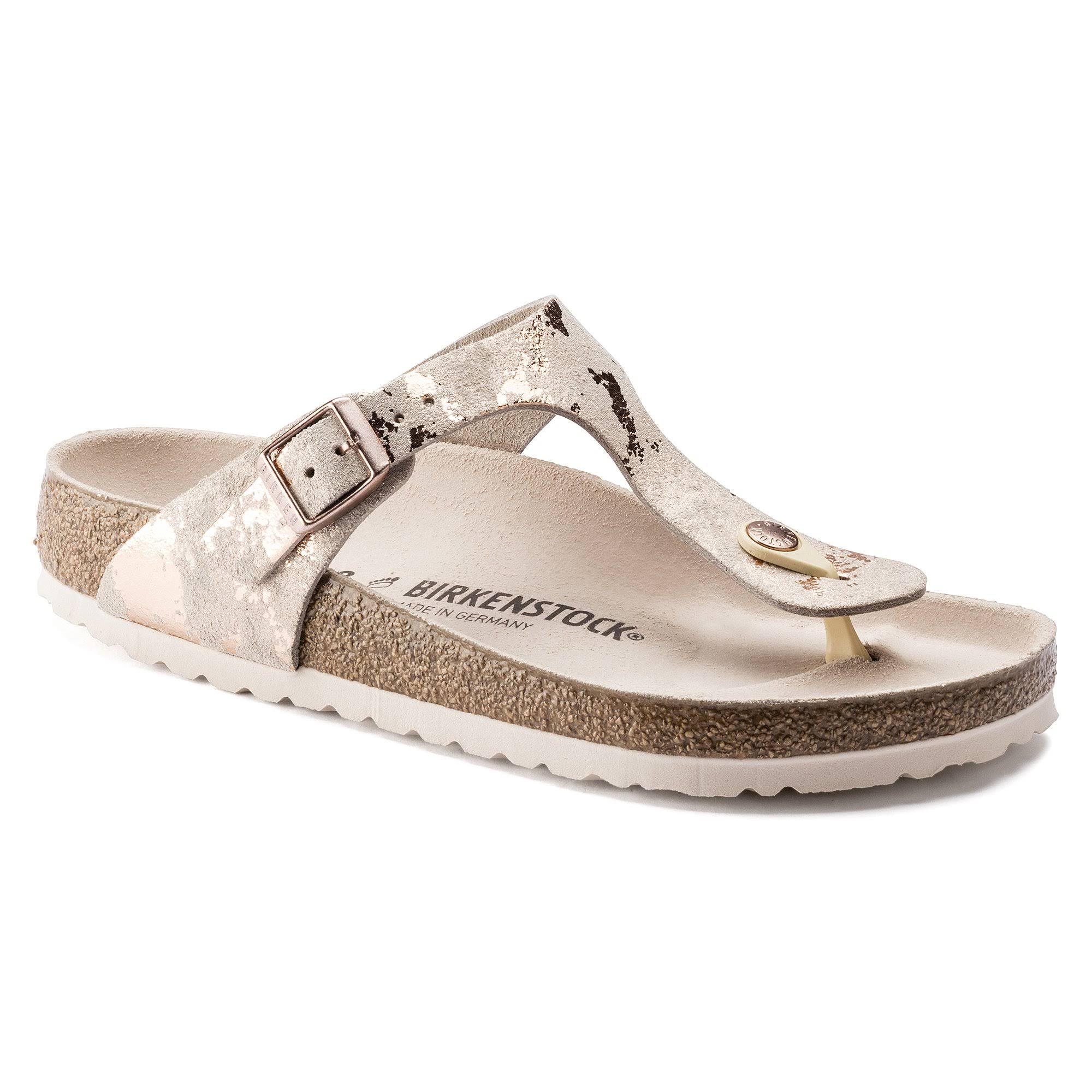 Birkenstock Women's Gizeh Vintage Metallic Rose Copper