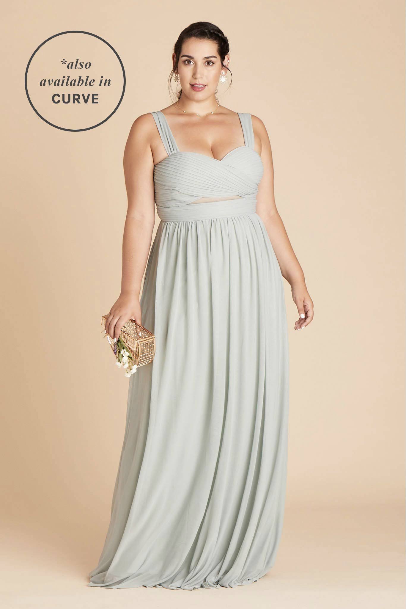 Birdy Grey Elsye Bridesmaid Dress in Sage XXL / Sage