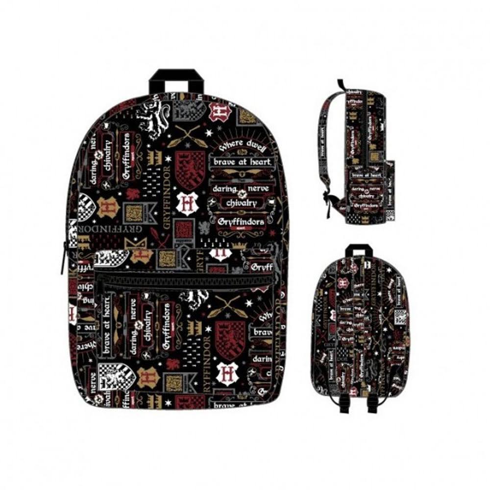Harry Potter Backpack Icon Print Gryffindor