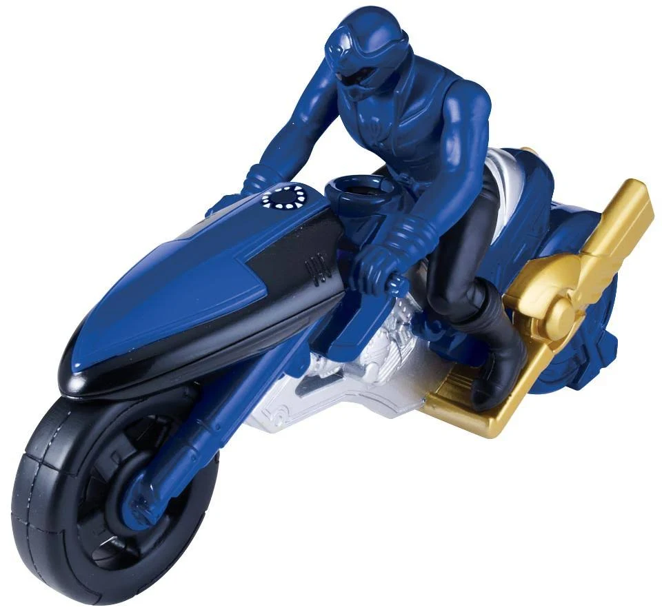 Power Rangers Cycle with Figure - Time Force Blue Ranger