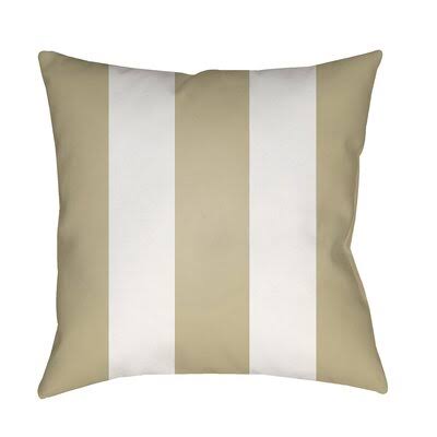 Athena Vertical Stripe Indoor/Outdoor Throw Pillow Birch Lane Color: Brown, Size: 20x22 H x 20x22 W x 4x22 D