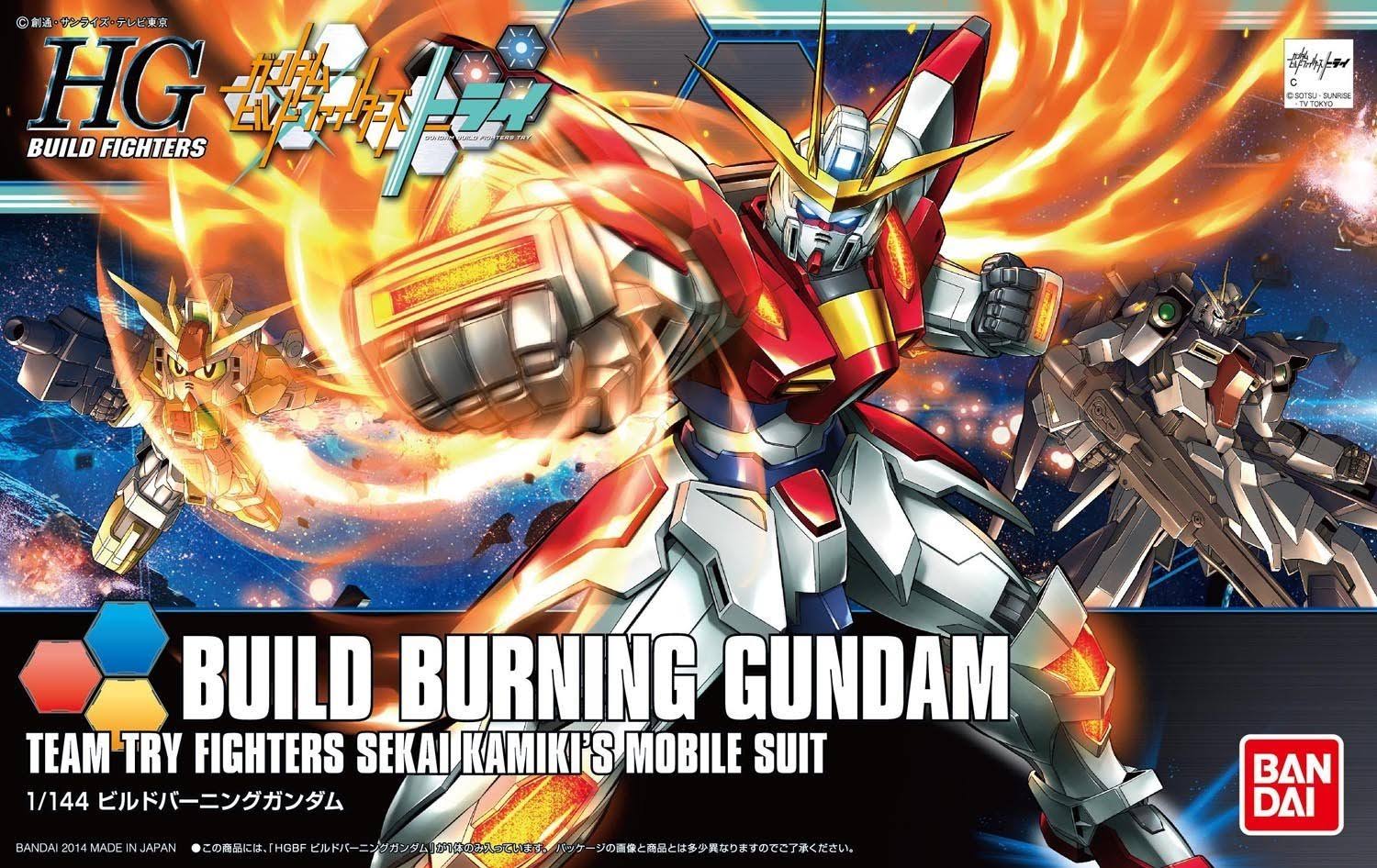 Bandai HG Build Fighters 018 Build Burning Gundam 1/144 Scale Kit - Plaza Japan