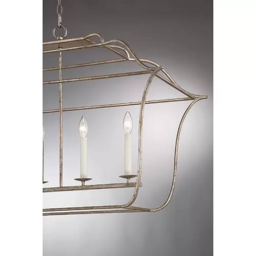 Chloe 6-Light Geometric Chandelier Finish: Century Silver Leaf