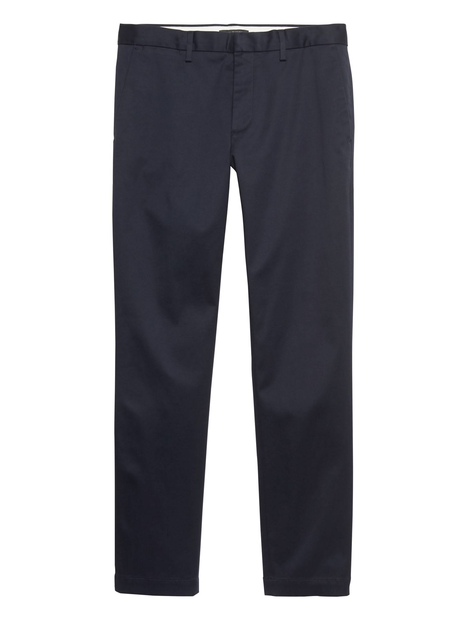 Banana Republic Men's Emerson Straight Rapid Movement Chino Pant Navy Blue Tall Size 34W 36L