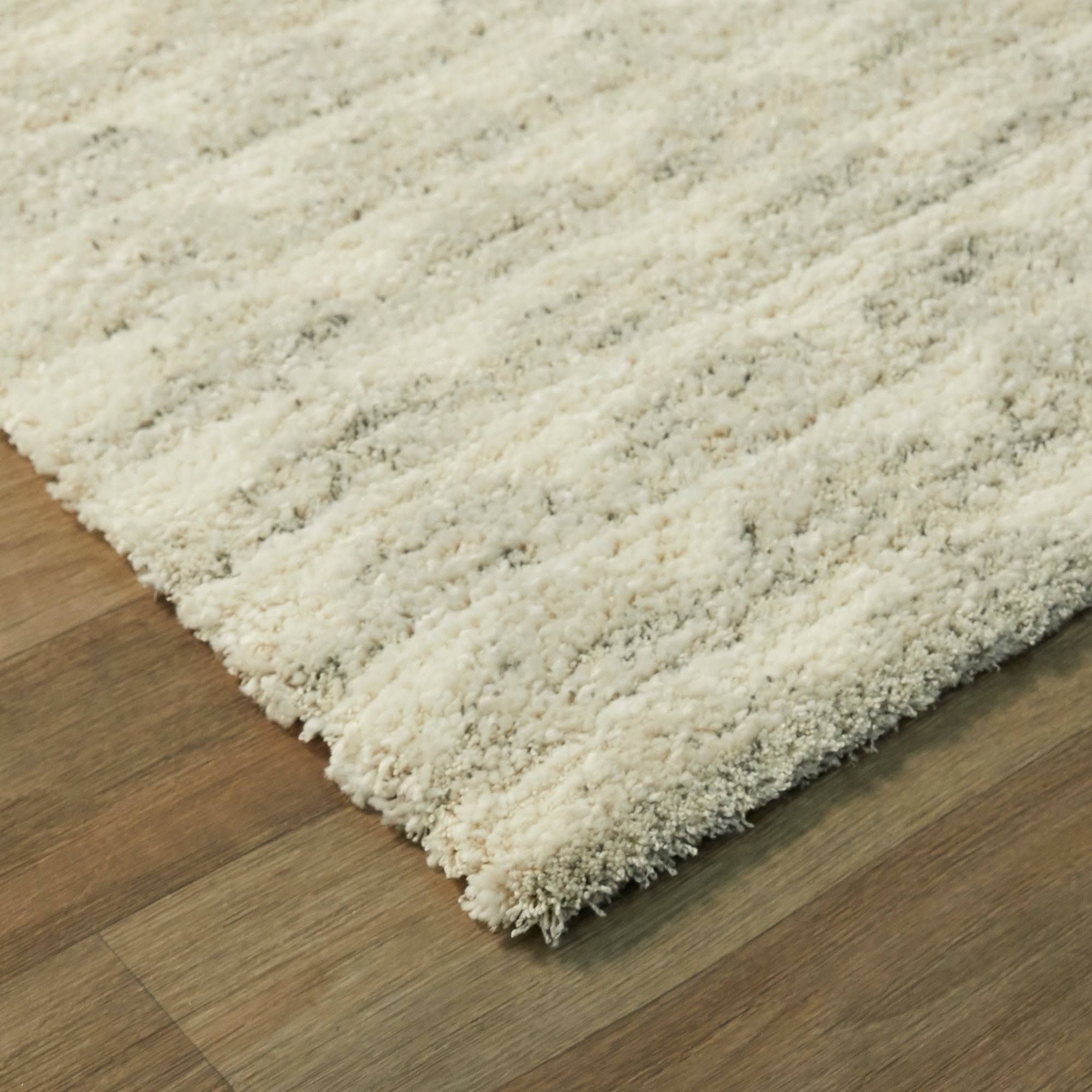 BALTA Sawyer Light Grey 5 ft. x 7 ft. Geometric Shag Area Rug