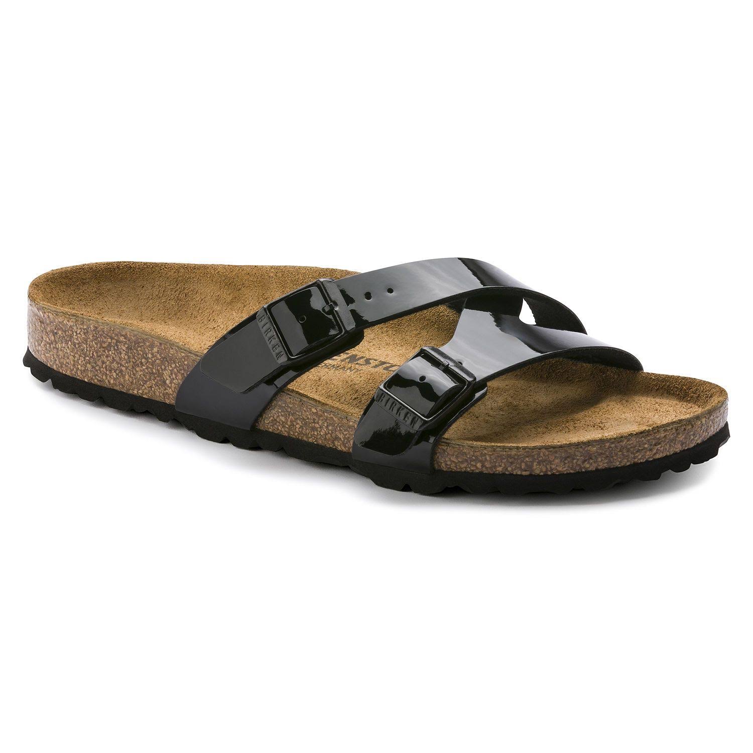Birkenstock Women's Yao Birko-Flor Patent Black
