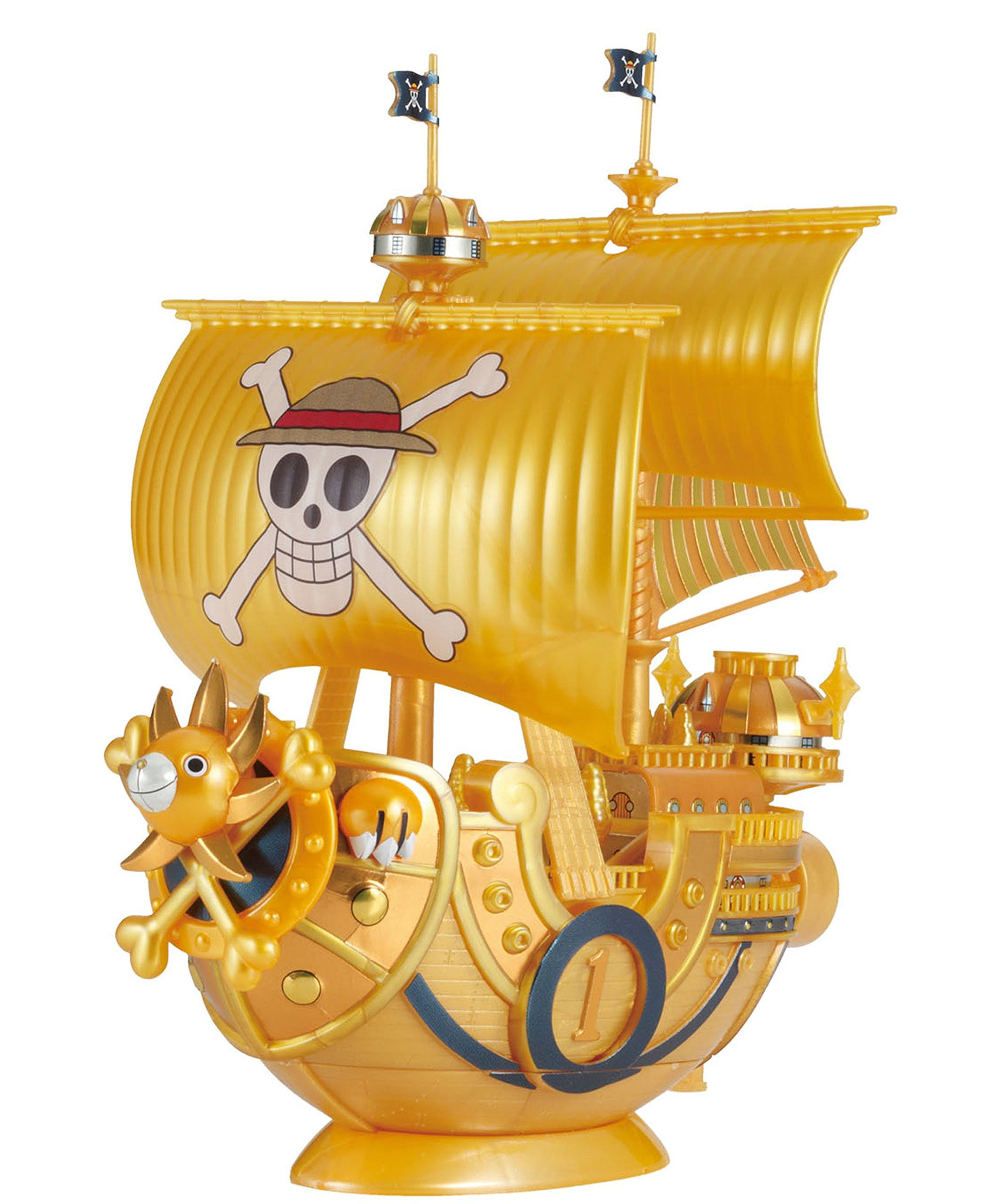 Bandai Grand Ship Collection Thousand Sunny Film Gold Ver Model Kit One Piece