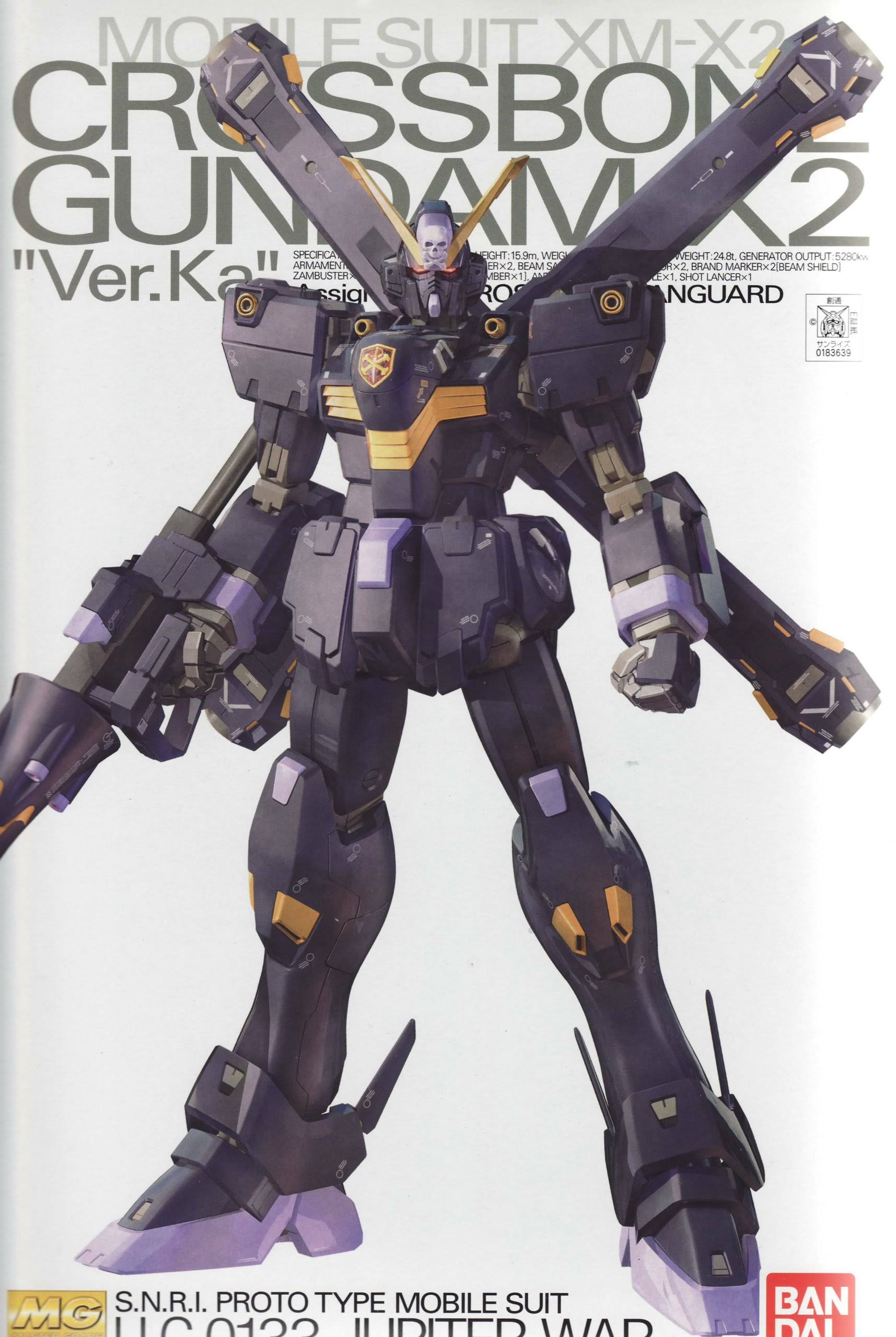 Nuevo Bandai mg 1/100 XM-X2 Crossbone Gundam x 2 Ver KA