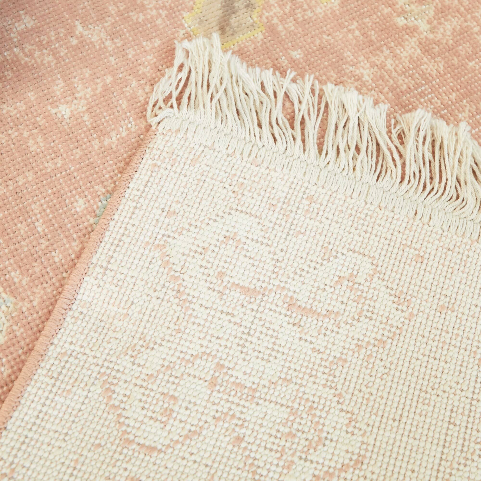 Thomas Boho Tribal Area Rug - 7&10x22 x 10& - Pink