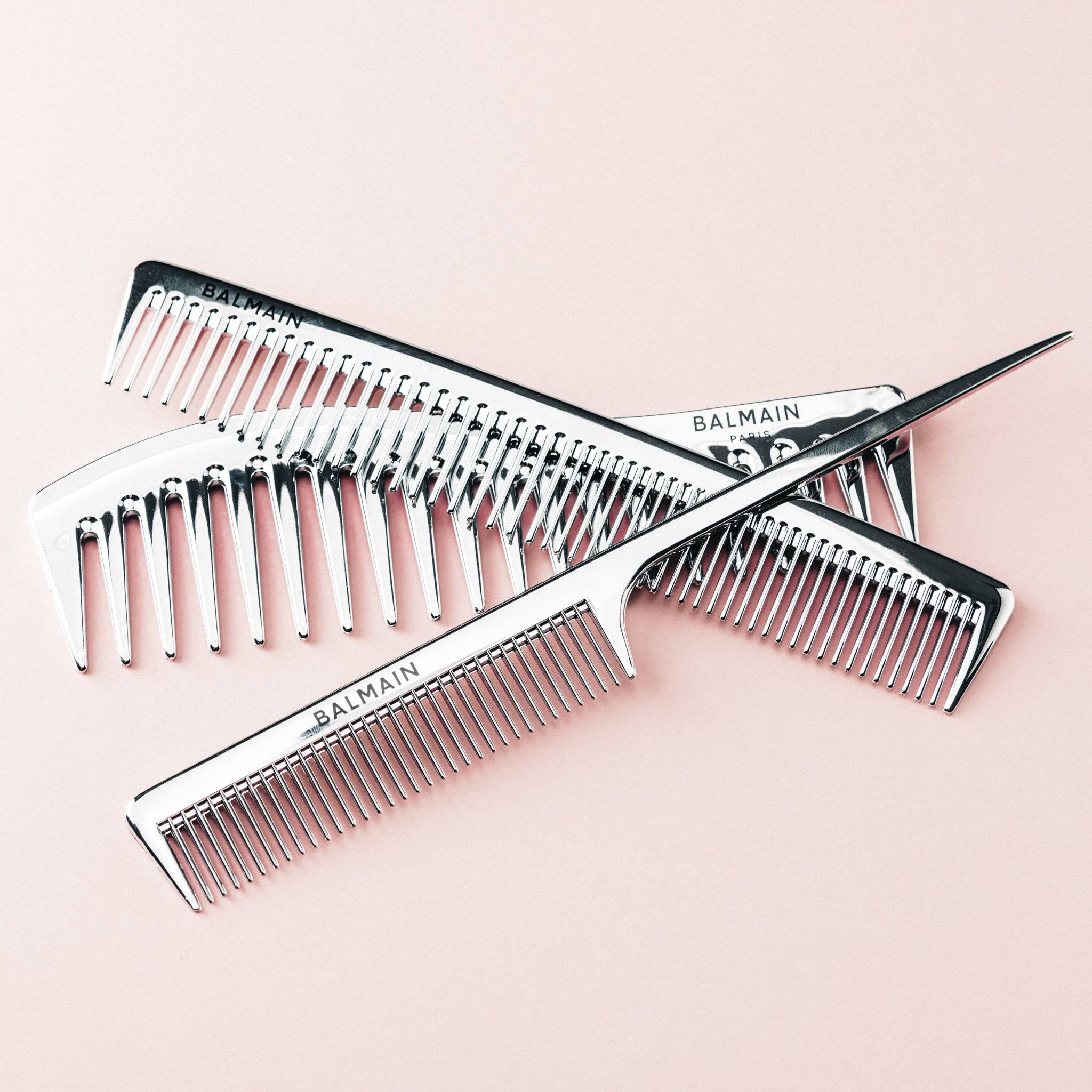 Balmain Hair Couture Balmain Limited Edition Silver Styling Comb Blush Haus of Beaute
